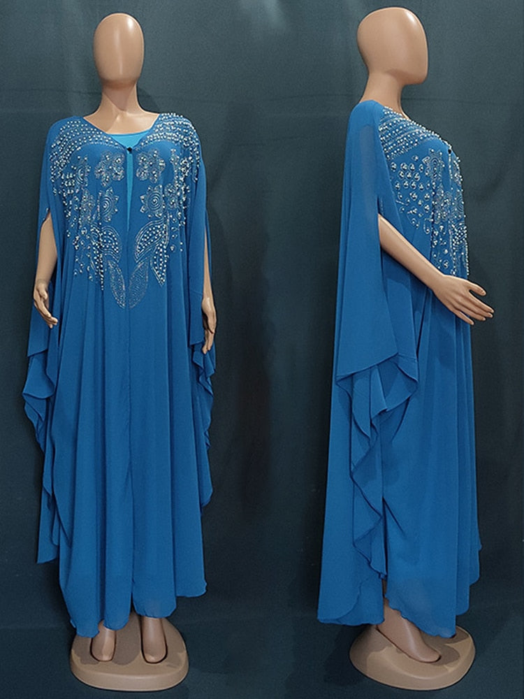 Abayas For Women Dubai Luxury 2023 Chiffon Boubou Muslim Fashion Dress Caftan Marocain Wedding Party Occasions Djellaba Femme