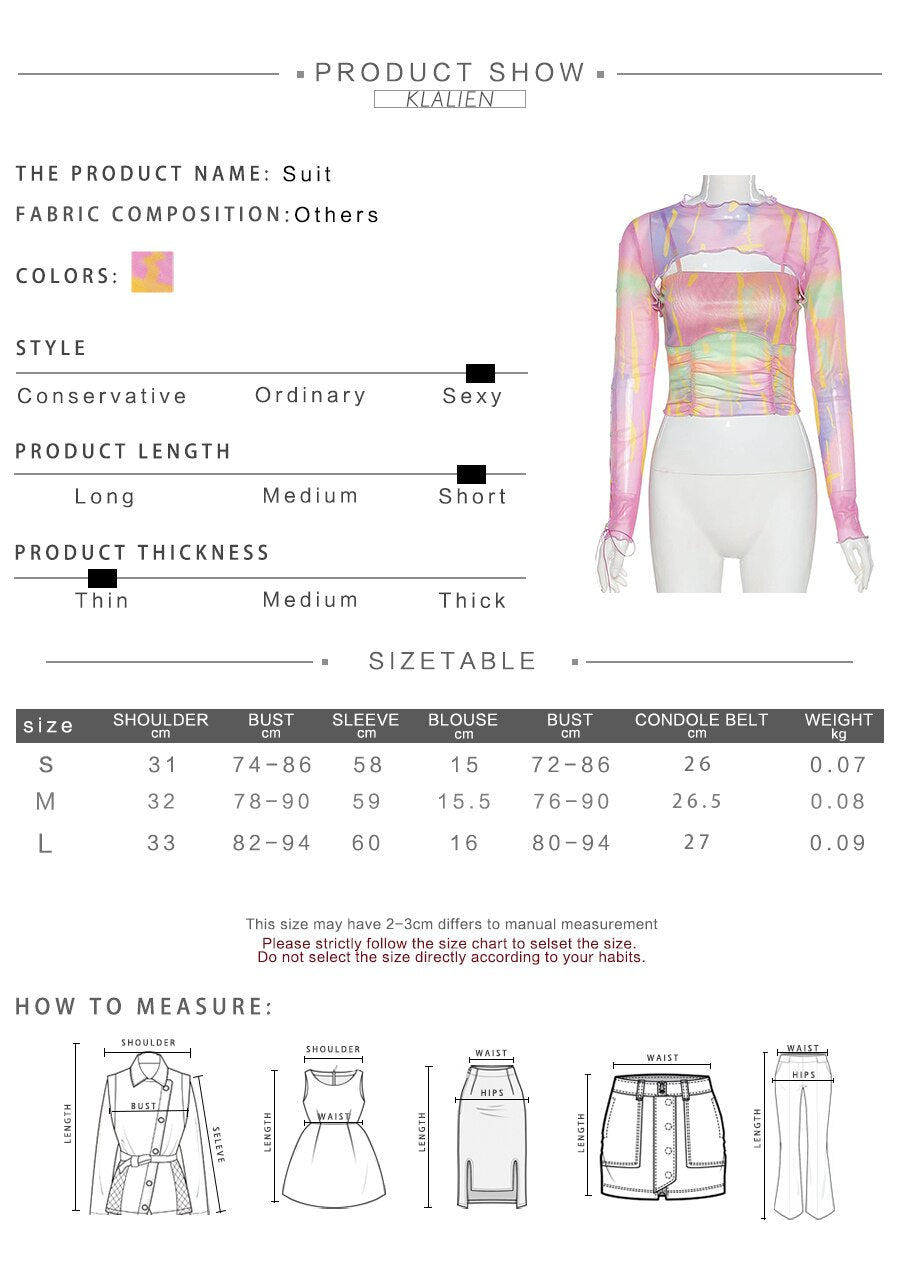 sexy fashion hollow out female two piece set t shirt spring summer casual high street colorful slim wild t shirt women