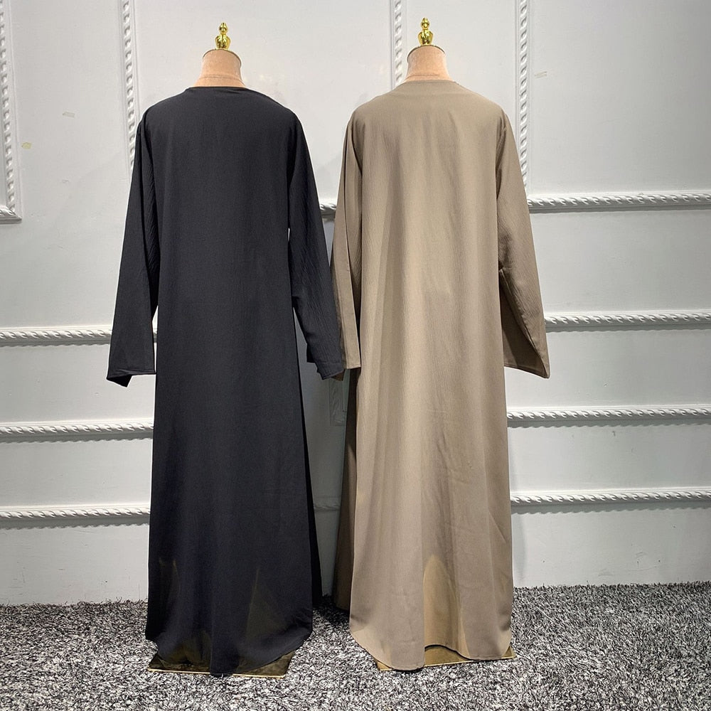 Open Abaya Dubai Turkey Islam Bangladesh Arabic Muslim Sets Hijab Prayer Long Dress For Women Robe Longue Kimono Femme Musulmane