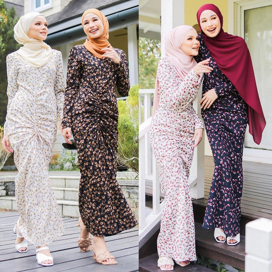 Muslim Fashion Hijab Dress Printed Abayas for Women Turkish Dresses Dubai Abaya Islam Clothing Musulman De Mode Vestidos Largos