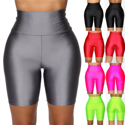 Women Cycling Shorts Dancing Gym Biker Slim Active Sports Solid Sexy Skinny