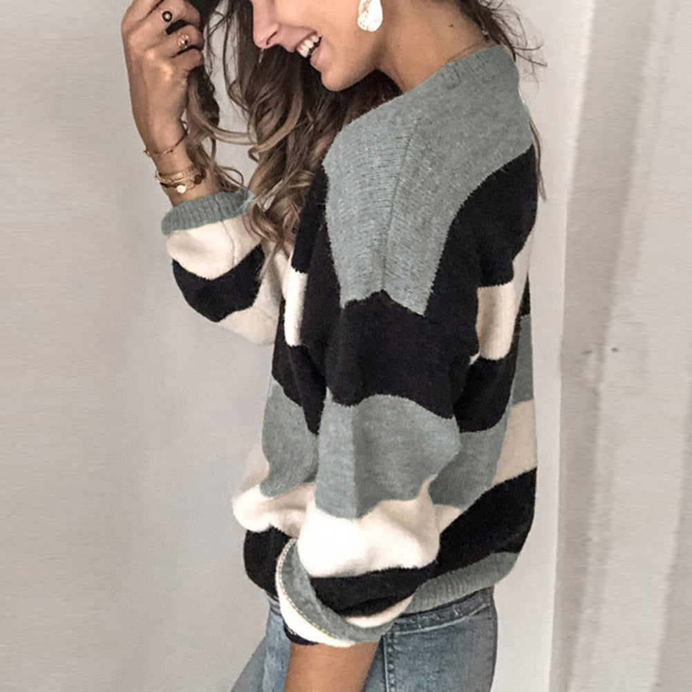 Women Fall Casual Long Sleeve Pullover