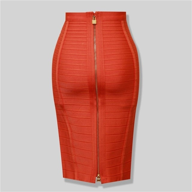 13 Colors Women Summer Fashion Sexy Black Red Beige White Bandage Skirt