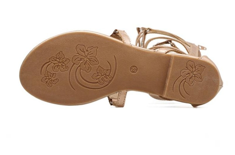 Eilyken 2021 New Golden Black Casual Women Gladiator Sandals